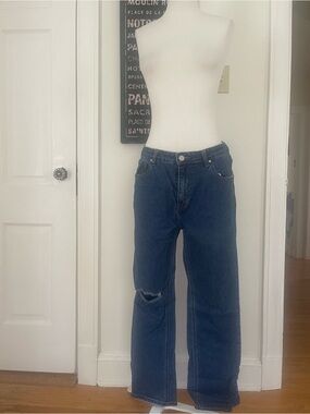 OAK+FORT Distressed Denim